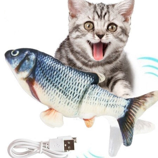 PEZ DE JUGUETE DE MOVIMIENTO CON SENSOR PARA MASCOTAS