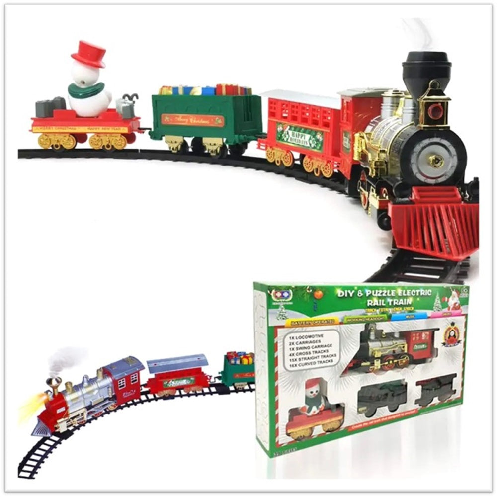 Juego de tren navideño vintage