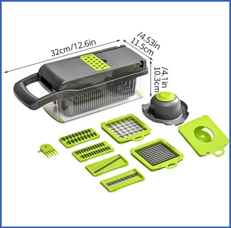 Rebanador de verduras multifuncional 12 en 1