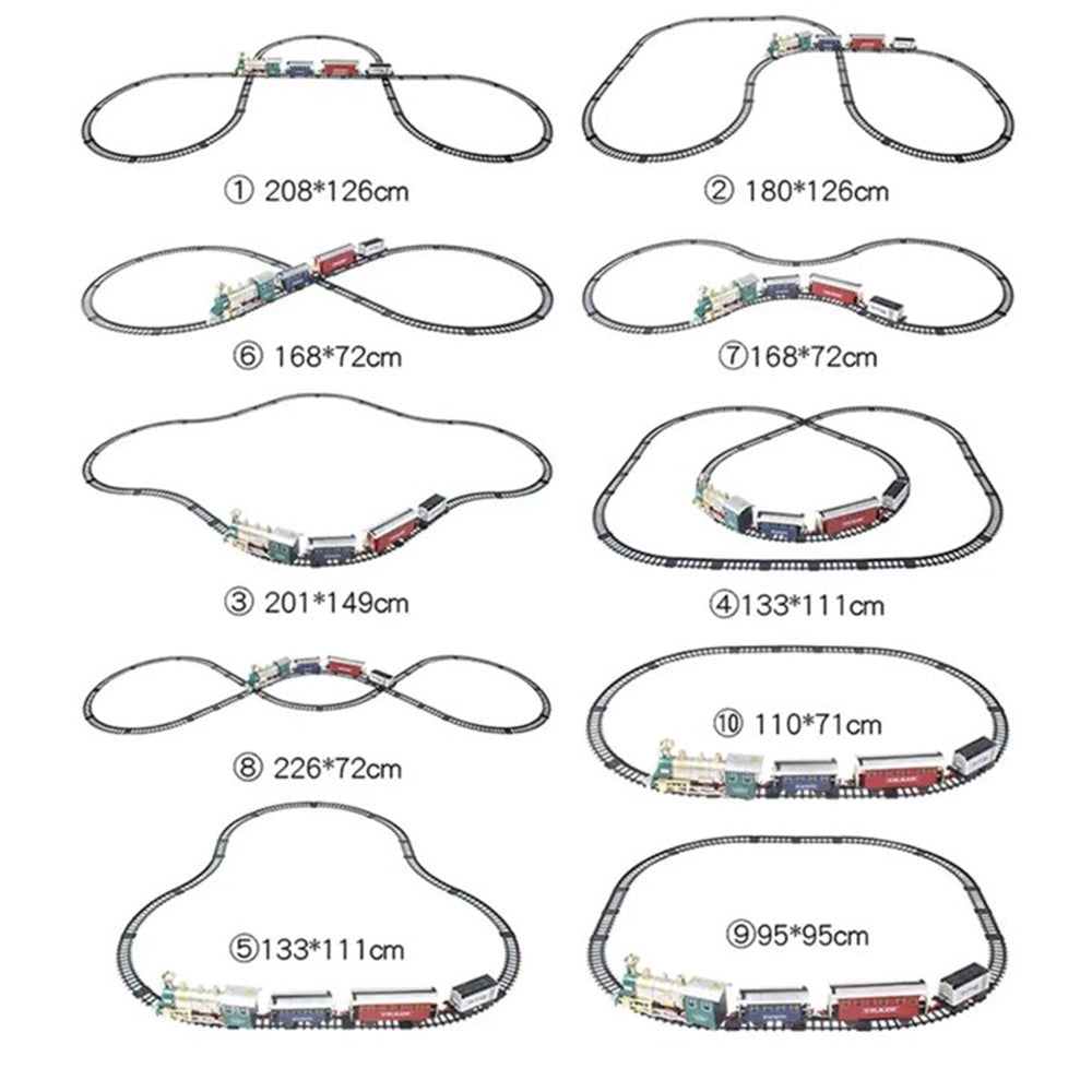 Juego de tren navideño vintage