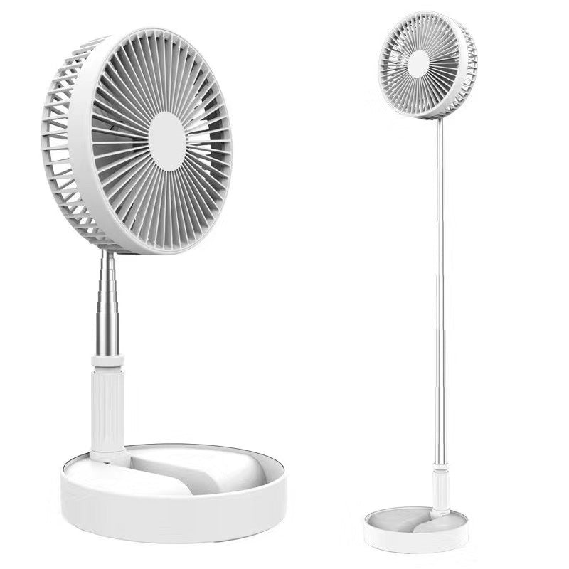 ventilador plegable recargable de escritorio o piso BLANCO