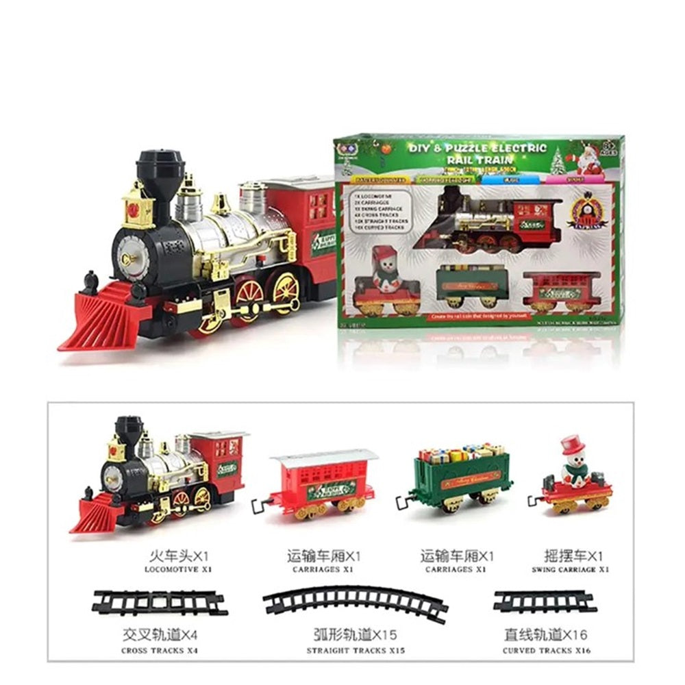 Juego de tren navideño vintage