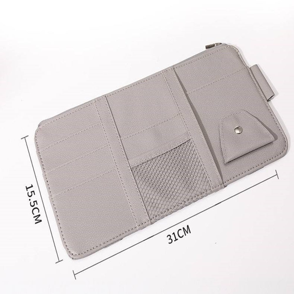 Almacenamiento para visera de auto