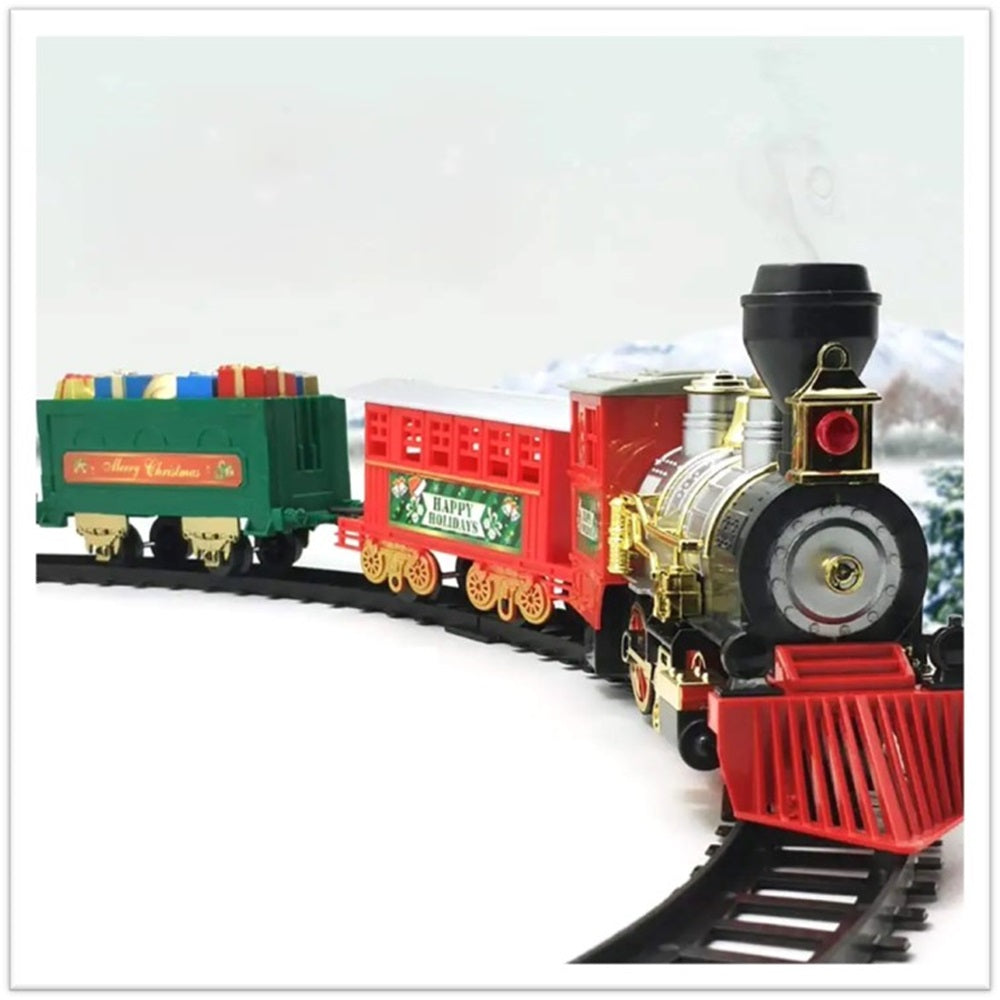 Juego de tren navideño vintage