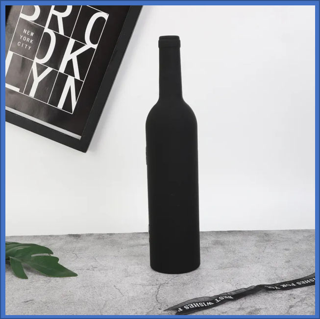 Juego de abridores de vino en forma de botella para regalo