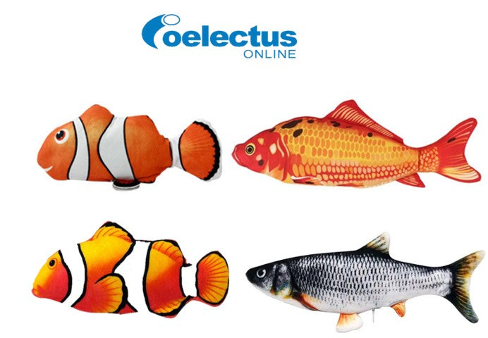 PEZ DE JUGUETE DE MOVIMIENTO CON SENSOR PARA MASCOTAS