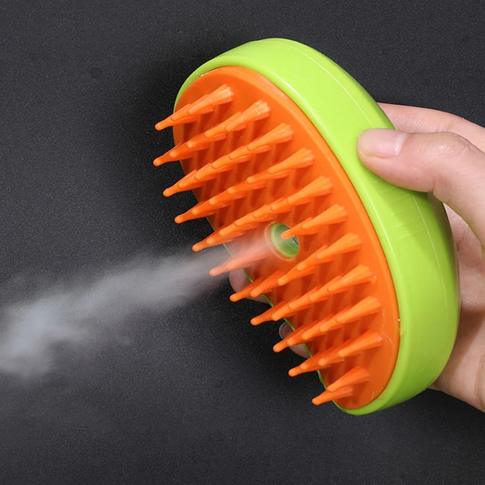 Cepillo vaporizador para perros y gatos
