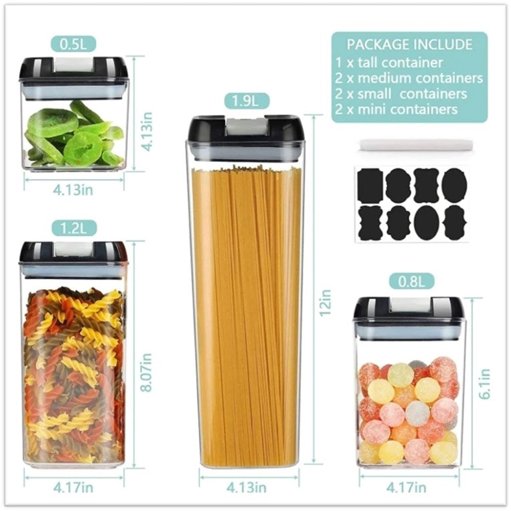 SET DE CONTENEDORES DE ALIMENTOS 7 PIEZAS