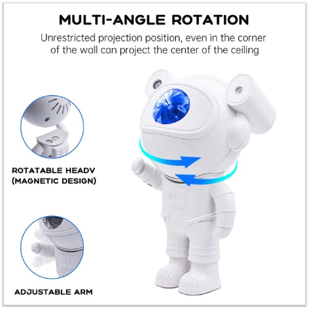 PROYECTOR DE LUZ DE ESTRELLAS Y GALAXIAS DISEÑO ASTRONAUTA