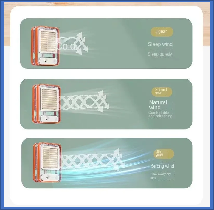 ventilador y humidificador portatil