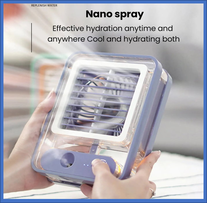 ventilador y humidificador portatil