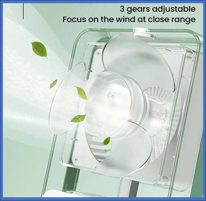 ventilador y humidificador portatil