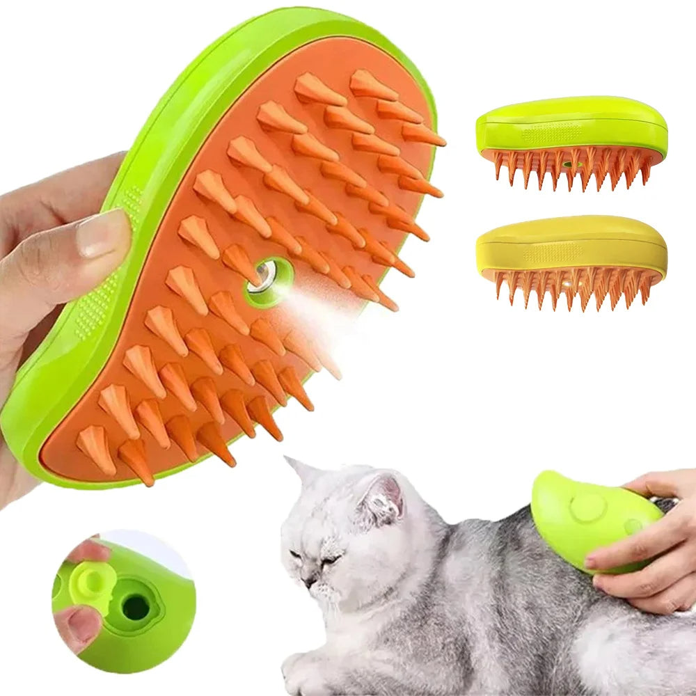 Cepillo vaporizador para perros y gatos