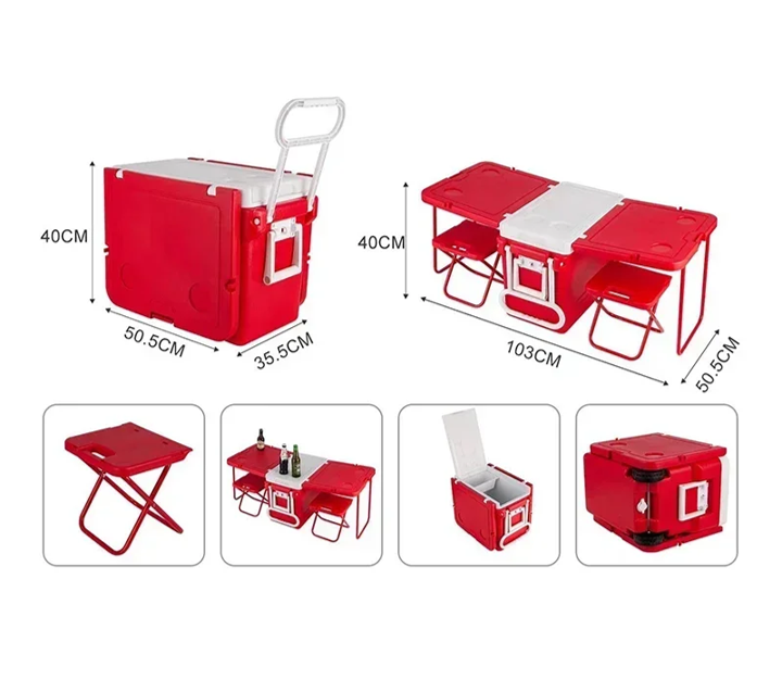 COOLER MULTIFUNCIONAL CON DOS ASIENTOS